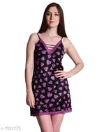 Satin Nightdress Set for Women 