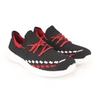 Casual Shoes for Women (Black & Red, 5)