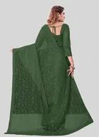 Net Floral Saree for Women 