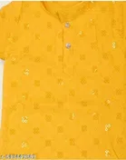 RK TRADERS Ethnic Motif Show Button Cotton Kurta Set for Boys 