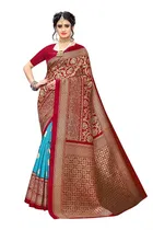 Art Silk Printed Saree for Women 