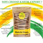 Kartik Export Mulethi Root Stick  250 Grams for Sore Throat Care - Licorice Roots - Mulethi Liquorice For Eating