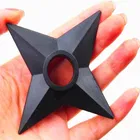 Plastic Anime Ninja Star for Wall Decor (Black)