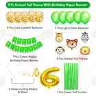 Jungle Theme 6th Birthday Decoration Kit for Kids 