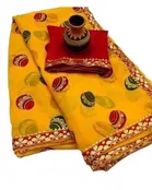 Georgette Printed Saree for Women 