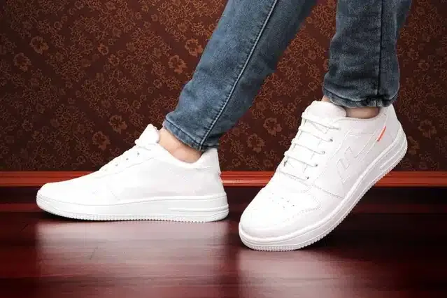 Casual Shoes for Men (White, 10)