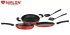 Aluminium Non Stick Tawa, Sauce Pan & Kadahi with Spatula 