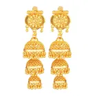 Oxidised Gold Plated Alloy Earrings for Women 