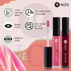 NOY Super Stay Matte Ink Bold Liquid Lipstick, Wine, Peach, Cherry Pink, Magenta Pink, 16 ml [Pack of 4]