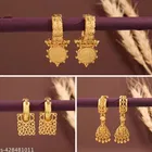 Gold-Plated Earrings/Studs/Bali Combo For Women'S/Girls