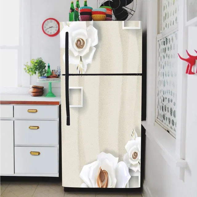 Vinyl Wallpaper Sticker for Fridge Door (Multicolor, 60x160 cm)