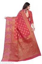 Chanderi Cotton Zari Woven Saree for Women 