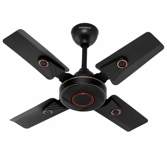 Maxotech Energise Ultra High Speed 24 Inch 600 mm 4 Blade Ceiling Fan  (Anti Dust | Smock Black | Pack of 1)