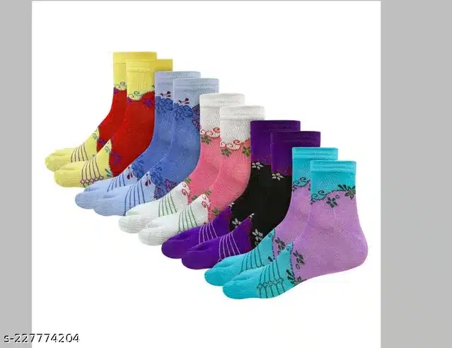 Cotton Ankle Socks for Men (Multicolor, Set of 5)
