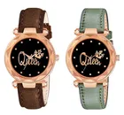 Designer Leather Analog Watch for Women & Girls 
