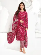Synthetic Unstitched Dress Material for Women & Girls 