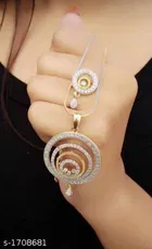 Alloy Necklace with Earrings for Women 