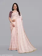 Linen Striped Saree for Women 