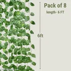 Plastic Artificial Plant Leaf Garland for Home Decor for Women 