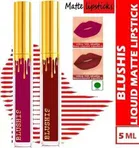 Blushis High Definaton Non Transfer Smudge Proof Liquid Lipstick 