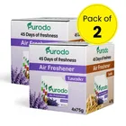 Purodo Air Freshner Blocks - Lavender, Jasmine, Sandal & Rose (Pack of 8) 8X75 g