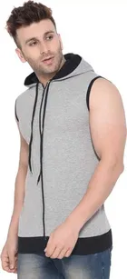 Sleeveless Hooded T-Shirt for Men 