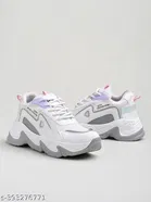 Solid Mesh Sneakers for Women 