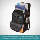 Priority 19 Inch Lightweight Polyester College Backpack For Boys & Girls | Office Backpack For Men & Women | Casual Backpack For Unisex 