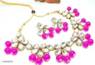 Alloy Necklace with Earrings for Women 