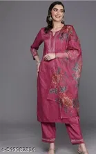 Jute Silk Kurta Set for Women 