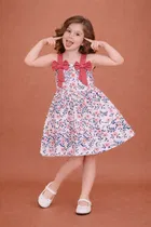 Printed Party Wear Dress for Girls 