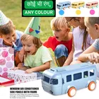 Plastic Bus Shape Sipper Bottle for Kids, Multicolor 