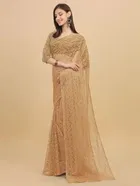 Net Floral Saree for Women 