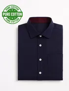 100% Cotton Full Sleeves Solid Shirt for Men 