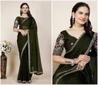 Chiffon Woven Design Saree for Women 