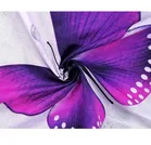 Microfibre Double Butterfly Printed Bedsheet 88x90in Purple