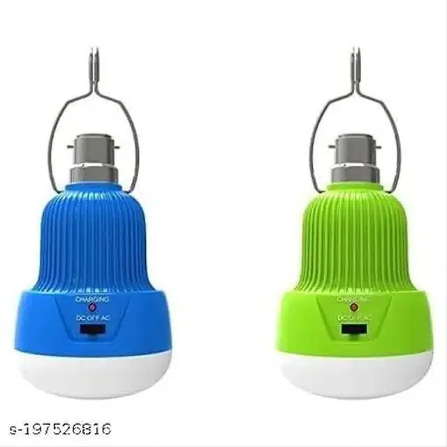 Mini Rechargeable Emergency Light Bulb (White, 15 W) (Pack of 2)