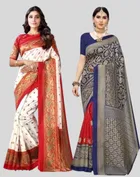 Art Silk Printed Saree for Women 