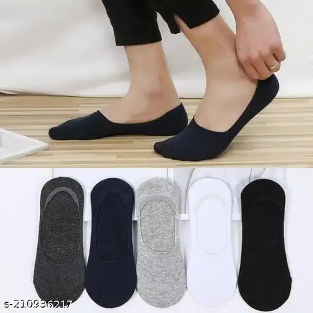 Cotton Socks for Men (Multicolor, Set of 5)