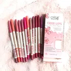 True Lips Pencil Lip Liners (Multicolor, Pack of 12)