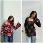Floral Rayon Short Kurti for Women, Pack of 2 