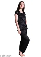 Satin Nightsuit Set for Women 