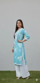 Stylish Printed Kurta Palazzo Set for Women 