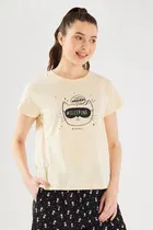 Round Neck Printed T-Shirt for Women 