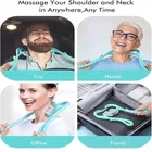 Neck Spine Massager with 360° Adjustable 6-Wheel Dual Pressure Points [Assorted Color]
