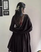 Organza Solid Lehenga Choli with Dupatta for Women 