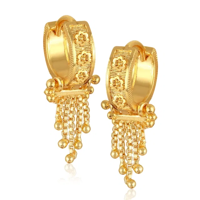 Alloy Earrings for Women (Gold, Set of 1)