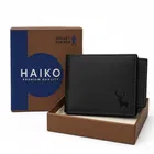 Balck  Wallet for men with detachable card holder