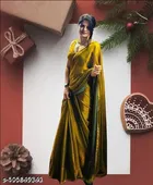 JImmy Choo Saree for Women, Gold 