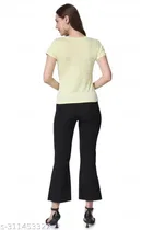 Half Sleeves Top & Bottom Set for Women 